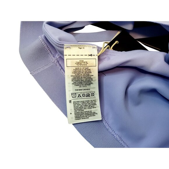 Adidas Womens Lavender Sports Bra L Tight Fit With Adjustable Straps & Stylish W - Picture 5 of 11